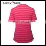 T092-1533P OEM Striped T Shirt Wholesale China, 95%Cotton Shirts High Quality thumbnail-2