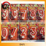Decorative Digit Glitter Birthday Red Number Candle thumbnail-1