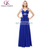 Grace Karin 2017 New Formal Blue Long Evening Ball Gown Party Prom Bridesmaid Dress Stock Size 4-16 GK000129-1