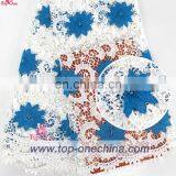 Swiss Cord Lace African Cord French Tulle Lace Fabric thumbnail-1