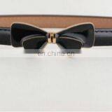 Hot Pink Bow Strap Belt Flower Buckle Adjustable Waist Belts For Dress thumbnail-2