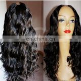 hot sale wholesale 100% virgin human hair u-part wig Brazilian hair blond u-part wigs 10-26inches u-part for black women