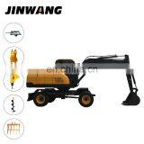 Japanese Used Multifunction Mini Digger Wheel Excavator for Sale thumbnail-3
