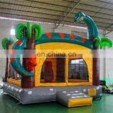 Palm Theme Dinosaur Bouncy Castle, Kids Inflatable Bounce Castle for Riding thumbnail-3