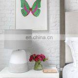 Good Quality Home Decor Wholesale Cheap Cement Two Tone Vintage White Table Bedside Lamp for Hotel Nightstand thumbnail-3