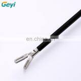 Reusable Laparoscopic Bipolar Forceps / Bipolar With Double Action Curved Surgical Instruments