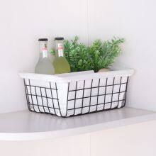 Hanging Wire Basket With Hooks Decorative Metal Baskets Wire Basket Storage thumbnail-1
