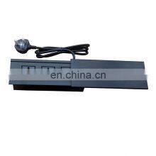 UK Standard Sliding Cover Desktop Socket Aluminum Alloy 2 UK Standardsocket 2USB-A Socket