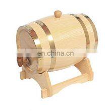 5L Oak Barrel Wooden Barrel for Storage or Aging Wine & Spirits Wine Barrels Wine Holder thumbnail-1