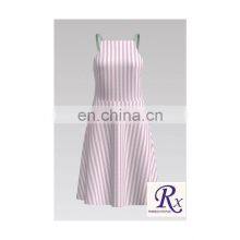 Оптовая продажа. Горячие продажи. Голубо-полосатый пряно-оттенённый хлопково-нялоновый поплин для весны и лета thumbnail-2