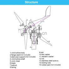 12v 48v 240v 1000w 5000w 10kw Wind Turbine Generator Efficient Wind Turbines Horizontal Home 3000w Windmill Energy Turbines thumbnail-5