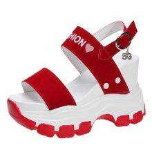 Good Quality Manufacturers Directly Summer New Wedge Platform Sandals Women's Platform Heightened Open Toe High Heels 10.5cm