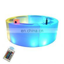 High Top Table Glow Led Bar Counter Event Hire Party Drink Rack Led Cocktail Table Wiederaufladbare LED Bar Theke Aus Kunststoff
