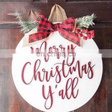 OEM Custom Wooden Cordless Flowers Holder Artificial Large Outdoor Wholesale Decoration Wreath Christmas thumbnail-5