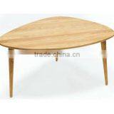 Simple Design Ash Wood Three Legs Coffee Table for Sale