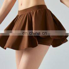 Custom Logo 2-In-1 With Shorts Tennis Golf Mini Skirt Women Workout Training Elastic Waist Sports Gym Fitness Wear Outfit thumbnail-1