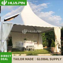 5x5m Pointed Tent Aluminum Alloy Bracket Four Foot Sunshade Tent Exhibition and Sales Event European Style Pagoda Tent