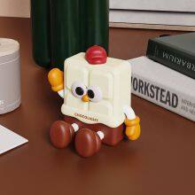 Creative Cute Smart Sensor LED Silicone Chocolate Cartoon Lamp Bedside Night Light For Nursery Baby Kids Birthday Gift thumbnail-5