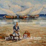 Terrific Seascape Oil Painting my Future Ct-287 thumbnail-1