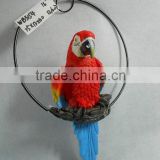 Resin hanging decoration of parrot figurine                        
                                                                                Supplier's Choice