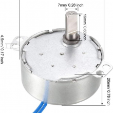 10-12RPM Permanent Magnet Synchronous Motor TYC50 Shaking Head Gear AC100-127V thumbnail-2