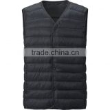 winter v neck style wholesale 100% polyester winter man vest custom