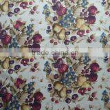Poly-satin Fruits of Dates,grapes and Pears Printed Table Cloth