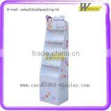Supermarket Promotion 4 Shelves Stand Paper Floor Layer Display thumbnail-2