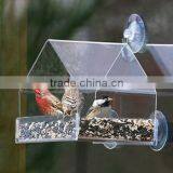 Clear Plexiglass Bird House Feeder With Suction Cups,lucite Bird House Acrylic Bird House thumbnail-2