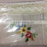 Linen Hand Embroidered Tablecloth thumbnail-2
