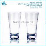 Clear Plastic Reusable Drinking Cup