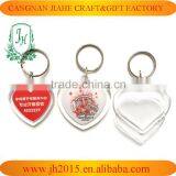 Blank Acrylic Key Chains Insert Photo Plastic Love Shape Keyrings thumbnail-5