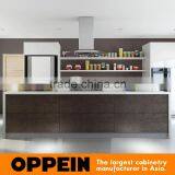 Oppein Acrylic and Unique Spain Sintered Rock Modern White Kitchen Cabinet thumbnail-5