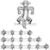 Flexible Decorative Brass Bathroom Accessories Hook Washroom Wall Hook 2202 thumbnail-2