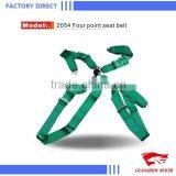 High Quality Hot Selling 4-Point Racing Seat Belt Harness (Green)