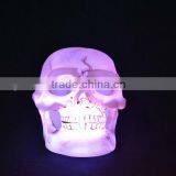 LED Skull Light Creative Flashing Light Colorful Plastic Lamp for Holiday
