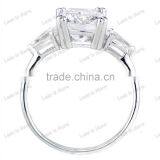 Cushion Cut Diamond Engagement S925 Ring thumbnail-3