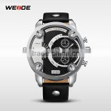2015 WEIDE WATCH WH3301 Promotional 3ATM waterproof leather quartz watch