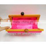 Wooden Clutche Bag Cosmetic Case for 2015 thumbnail-2