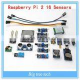 16PCS Raspberry pi 2 the Sensor Module Package 16 Kinds of Sensor F222