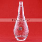 Popularity best price shiny beverage bottles 500ml tetragonal super flint bottles long neck tamper cap bottles