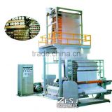 Plastic extrusion and blow mould film machine
