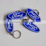 Cheap Price Good Advertising Ford Car Gift Soft Rubber Plastic Pvc Keychains