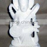 Marble Sarswati Statue Hindu God Statue Indian God Statue
