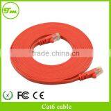 Red 3ft Network Cable Snagless Ethernet Patch Flat Cat6 Cable