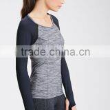 Girs Plain Nylon and Spandex Sport Wholesale Custom Make Women Sport Clothing Yoga Fitness Wear Wholesale thumbnail-1