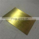 Gold Plating Custom Made Signboard Electrical Safety Sign Made of Metal thumbnail-3