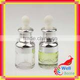 Aluminum Cover Oblique Shoulder Essential Oil Dropper Cap Glass Bottles Wholesale China Manufacturer GSB-0019R thumbnail-4