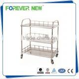 YXZ-013 Hot Sale Stainless Steel Hospital Cart Hospital Three Layers Trolley thumbnail-1