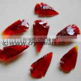 RED GLASS STONE INDIAN ARROWHEADS